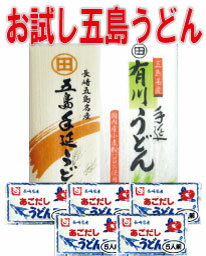 【送料無料】【ご自宅用】お試し手延べ五島うどん2種類（5食 ）あごだし<strong>うどんスープ</strong>　（5食）【ネコポス発送】【日時指定不可】【代引き不可】