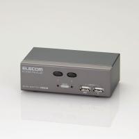【2回路】【USB】パソコン切替器 KVM-NVU2【TC】[ELECOM(エレコム)]