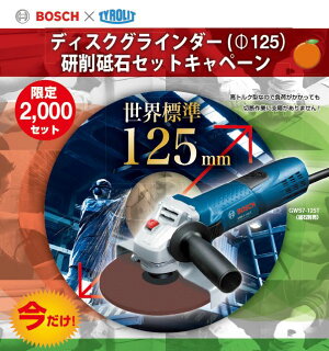 【送料無料】【ディスクグラインダー】ディスクグラインダーチロル切断砥石セット【限定セット】ボッシュGWS7125TCSTSETGWS7-125T【D】