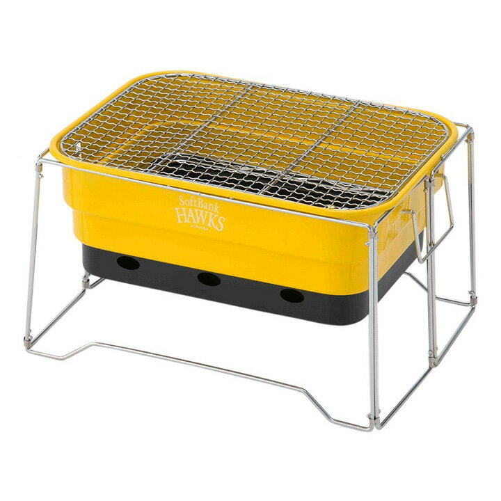ソフトバンクホークス フォールディングBBQグリル SBBQ-8767キャンプ バーベキュー グッズ SoftBankHAWKS ソフトバンクホークス 【D】の画像