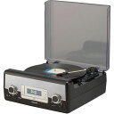 マルチレコードプレーヤー ブラック SAD-9801/K送料無料 レコードプレーヤー CDプレーヤー レコードプレイヤー CDプレイヤー ラジオ FM KOIZUMI オーディオ 家電 コイズミ 【D】