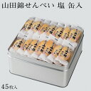 【送料無料】山田錦せんべい缶入 45枚 塩