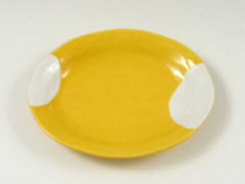 黄釉白抜　楕円皿＜オリジナル＞個性豊かな新しい感覚の有田焼の器