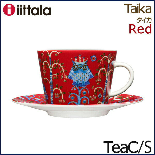イッタラ タイカ コーヒーカップ＆ソーサー 200ml レッド iittala Taika...:ark-shop:10017541