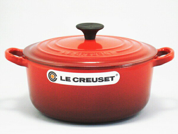 【日本正規代理店品】ル・クルーゼ Le Creuset ココット・ロンド 20cm 両手鍋 チェリーレッド