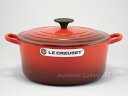 【訳あり 箱傷み】ル・クルーゼ Le Creuset ココット・ロンド 24cm 両手鍋 チェリーレッド