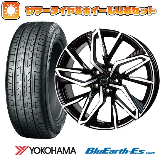 【取付対象】195/60R17 夏タイヤ ホイール4本セット 60系プリウス YOKOHAMA ブルーアース ES32 ホットスタッフ クロノス CH-112 17インチ【送料無料】