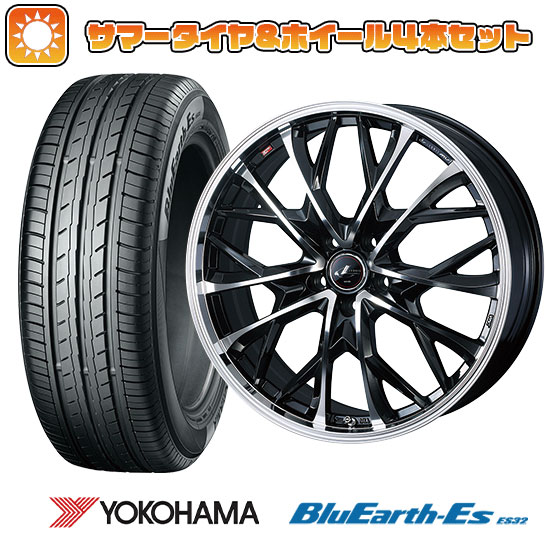 【取付対象】195/60R17 夏タイヤ ホイール4本セット 60系プリウス YOKOHAMA ブルーアース ES32 WEDS レオニス MV 17インチ【送料無料】