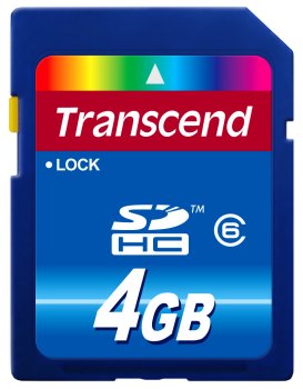 【容量4GB】SDHCカード（class 6）