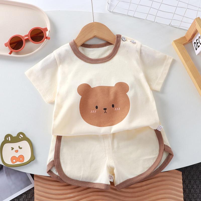 子供用Tシャツ ショートパンツ セットアップ ベビー服 春夏 半袖 コットン100% カジュアル 普段着 ルームウェア 73CM 80cm 90cm 100cm 110cm 120cm 130cm