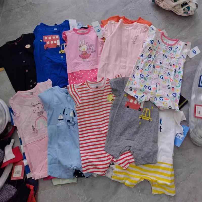 ベビー服 短袖ロンパース カバーオール コットン 春夏秋 新生児 男の子 女の子 かわいい 普段使い(x100)