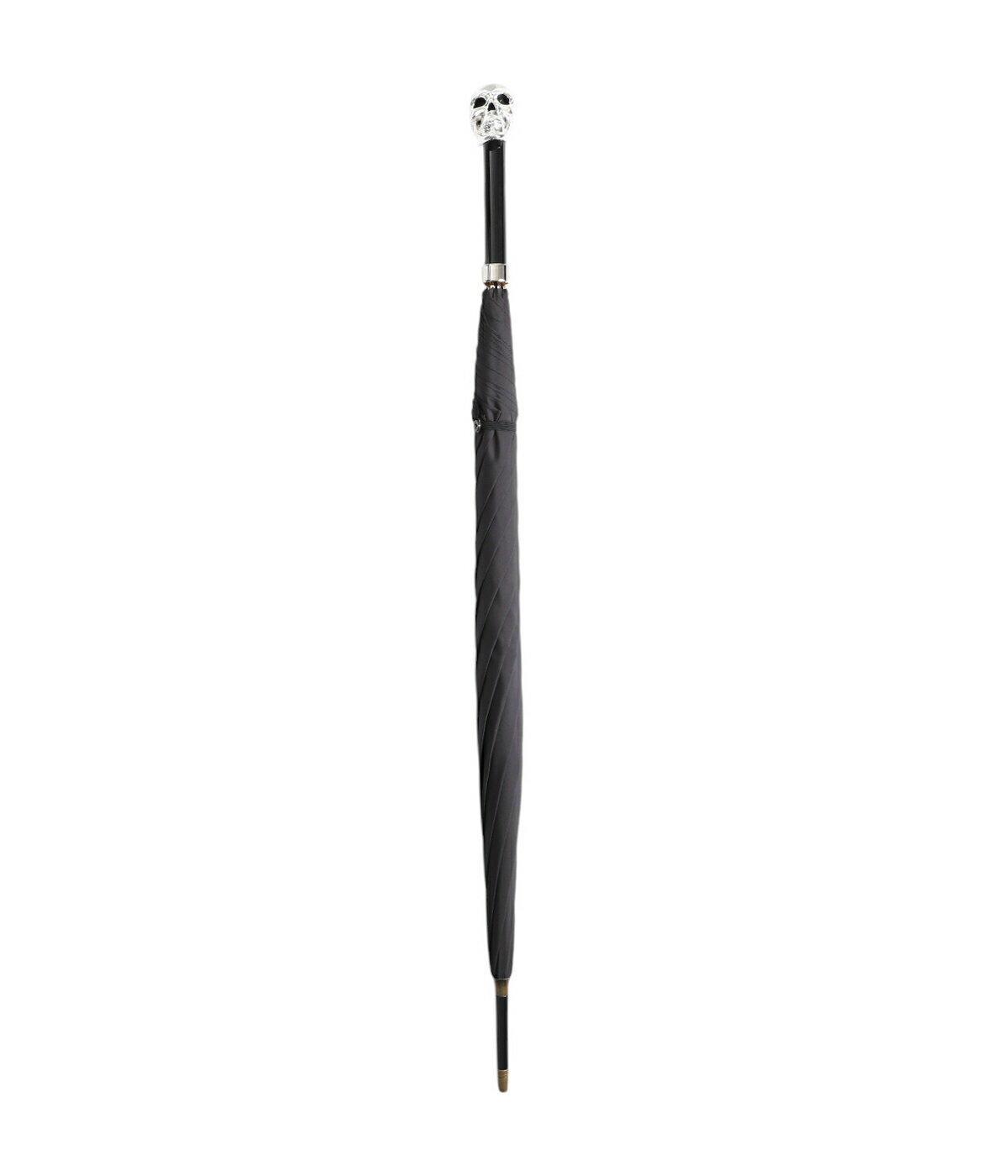 [送料無料]FOX UMBRELLAS : GT27 SKULL Silver Plated 晴雨兼用（UV）64cm : FX-GT27-SK-G0-99[MUS]