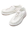 KEEN / キーン : 【メンズ】UNEEK O2-White/Harvest Gold-ホワイト/ゴールド (25.5cm~29cm) : ユニークo2 ユニークオーツー サンダル シューズ アウトドア 旅行 レジャー 軽量 : 1017054【STD】