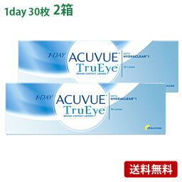 <strong>ワンデーアキュビュートゥルーアイ</strong> 2箱セット(左右各1箱) 【 コンタクトレンズ ワンデー 1day ACUVUE TruEye 1日使い捨て 30枚入 ジョンソン・エンド・ジョンソン 】