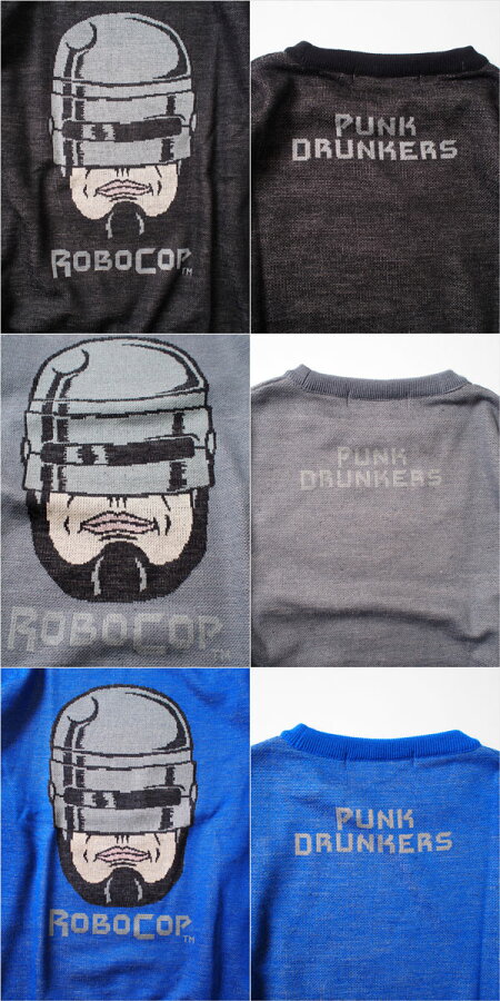 【先行予約】PUNKDRUNKERS(パンクドランカーズ)/PDSxROBOCOP/ロボコップニット/9月入荷予定