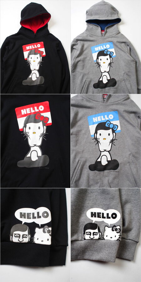 【先行予約】PUNKDRUNKERS(パンクドランカーズ)/PDSxHELLOKITTY/アイツKITTYパーカ/10月入荷予定