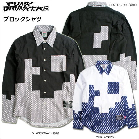 【先行予約】PUNKDRUNKERS(パンクドランカーズ)/ブロックシャツ/2016年1月入荷予定