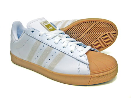 ADIDASSKATEBOARDING/SUPERSTARVULC/white×white×gum