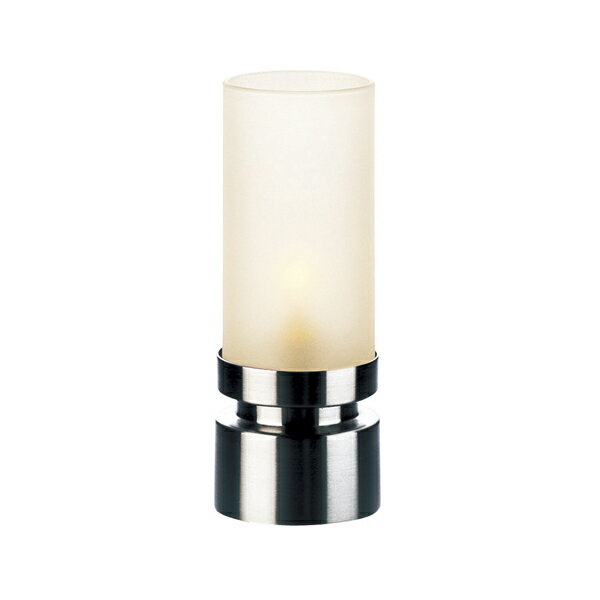 オイルランプ OL-870-107W Stainless 全面サンド 間接照明 ロマンチック インテリア照明 癒し ラグジュアリーステンレスベースのガラス製オイルランプ