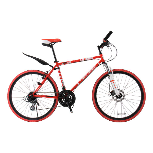 折り畳みクロスバイク805 rossocross（ロッソクロス） DOPPELGANGER ドッペルギャンガー 自転車 送料無料 通勤用 通学用 おしゃれ エコ アウトドア情熱的なレッドに彩られたクロスバイク