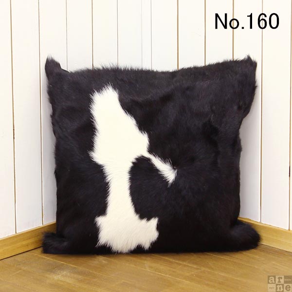 クッション レザー 45×45 モノトーン 牛革 本革 おしゃれ オフィス フェザー 動物…...:arne-interior:10037267