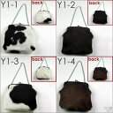 全て1点もの!本皮使用!ミニハンドバッグ 鞄 ポーチCOWレザー がま口 おでかけバッグ ga-ma odecake bag アーネオリジナル ハラコ 小物入れ*【楽ギフ_包装】