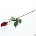 造花 バラ Rose-A 1本 レッド アートフラワー インテリア 薔薇 ローズ ばら 観葉植物 激安 アレンジ フラワーアレンジメント 材料 ブーケにも 花材 花資材