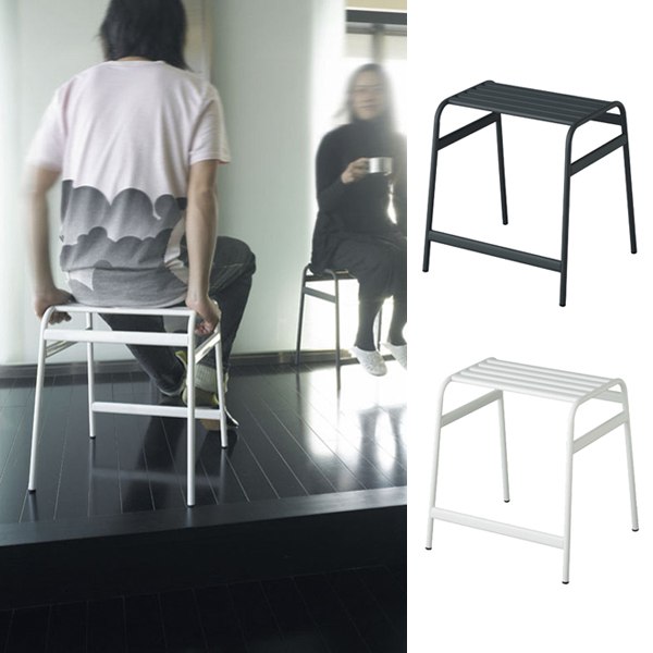 ロースツール フランク デスクチェア パソコンチェア DU0014 FRANK LOW STOOL グレー/ホワイト 1人掛け 1P 椅子 いす イス チェアー 腰掛け 背もたれなし スチール製 DUENDE デュエンデ【SBZcou1208】ちょうどいいサイズのコンパクトロースツール リビング ダイニング 書斎 勉強部屋 教室 商業施設 カフェ 寝室 オフィス シンプル モダン クール 北欧 おしゃれ