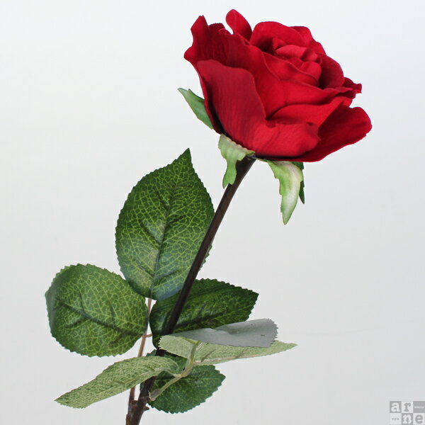 アレンジフラワー アートフラワー バラ Rose-B 造花 1本 レッド インテリア 薔薇 ローズ 人工植物 フェイクフラワー【SBZcou1208】