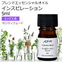 インスピレーション エッセンシャルオイル ブレンド 5ml 【アロマオイル 精油 マンダリン ユーカリラジアータ レモングラス カルダモン ペパーミント】