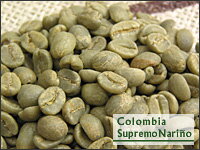 コロンビア・スプレモ・ナリーニョ 選べる焙煎豆 200g 【ストレートコーヒー】　柔らかな酸味と透明度のあるコク。