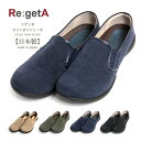【最大20%OFFクーポン対象】RegetA(リゲッタ) スリッポンシューズ 靴 フラットシューズ ヒール高2.5cm レディース 日本製 正規取扱店 (r310) 【送料無料】