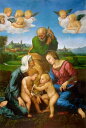 特価油絵 ラファエロの名作「カニジャーニの聖家族」 ma268