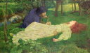 油絵 John Byam Liston Shaw_ 静かな午後