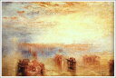複製画 送料無料 プレミアム 学割 絵画 油彩画 油絵 複製画 模写 ウィリアム・ターナー「ヴェネチアへの道」 F6(41.0×31.8cm)サイズ プレゼント ギフト 贈り物 名画 オーダーメイド 額付き