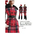 ドールズフィギュア cc257 1/6フィギュア用衣装 クリスマスガール チェック柄コートセット(DOLLSFIGURE CC257)