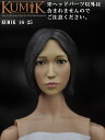 KUMIK 1/6サイズフィギュア用 女性ヘッドパーツ 16-25