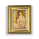 【油絵 直筆仕上げ】ルノワール　裸婦　SMサイズ　 油絵直筆仕上げ　372×303mm　額縁ガラス板 ｜ 絵画 アート インテリア　壁掛け複製画
