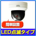 【ダミーカメラ】 防犯カメラ ダミー監視カメラ LED付ドー...