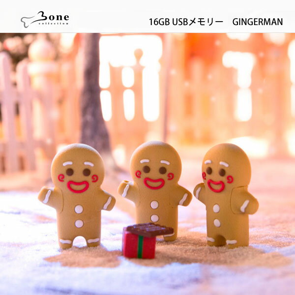 [Bone collection] USBメモリー 16GB 「GINGERMAN」 GINJERM...:arudake:10001237