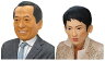 M2 新・民主党[まかせたぞ菅くん・必殺仕分け人蓮舫　2人組セット]【マスク・かぶりもの】