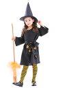 ベイシックウィッチ100 ハロウィン キッズ 女の子 コスプレ コスチューム 衣装 変装 魔女 仮装