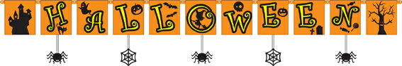 Hanging Spider Banner ハロウィン衣装・コスチューム・イベント・コスプレ・ハロウィン・衣装・仮装・ハロウィーン 【06Aug12P】【10Aug12P】【ハロウィングッズ ・演出・小物】
