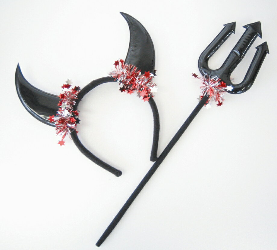 Devil Horn Kit - Black ハロウィン衣装・コスチューム・イベント・コスプレ・ハロウィン・衣装・仮装・ハロウィーン 【06Aug12P】【10Aug12P】