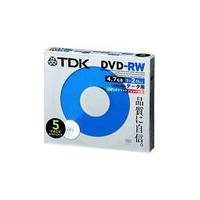 ★DRW47PA5S　TDK データ用DVD-RW 4.7GB 2倍速記録対応 プリンタブル 5枚入り