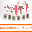 岩手の酒蔵あさ開(あさびらき)純米大吟醸スパークリング「RICE MAGIC」300ml×6本入1207P10、お中元・御中元ギフト、復興支援に東北の酒をプレゼントお土産贈り物に。岩手県産地酒・日本酒を応援全国新酒鑑評会金賞セミDRYの微発泡和製シャンパン