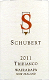 [2011] Schubert Tribianco - Schubert Winesシューベルト トリビアンコ - シューベルト