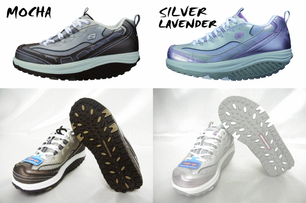 【送料無料】 【特価57％OFF】アキレス　ダイエット　SKECHERS　Shape-ups 　シェイプアップシューズ エクササイズスニーカー KWC1816 スケッチャーズ MOC SLLV モカ シルバーラベンダー 【Fa_3/4_4】05P25Jun12