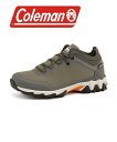 Coleman(コールマン) 【防水】メンズ トレッキングミッドスニーカー 576406 グレー
