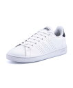 adidas(アディダス) ADVANCOURT LEA U メンズスニーカー(アドバンコートレザーU) F36423 ランニングホワイト/ランニングホワイト/ダークブルー